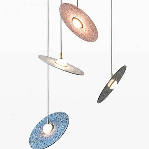 Suspension design disque style terrazzo Satellite - vue 2 sur 7