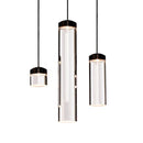 Suspension design cylindre en verre de plusieurs longueur