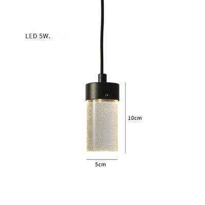 Suspension design cylindre en verre de plusieurs longueur - vue 10 sur 10