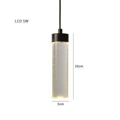 Suspension design cylindre en verre de plusieurs longueur - vue 11 sur 10