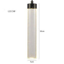 Suspension design cylindre en verre de plusieurs longueur