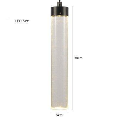 Suspension design cylindre en verre de plusieurs longueur - vue 8 sur 10