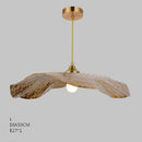 Suspension design feuille de lotus style chinois