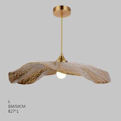 Suspension design feuille de lotus style chinois - vue 7 sur 8