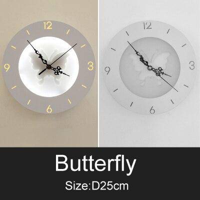 Horloge murale ronde style moderne aux motifs animaux 25cm - vue 5 sur 8