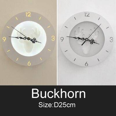 Horloge murale ronde style moderne aux motifs animaux 25cm - vue 8 sur 8