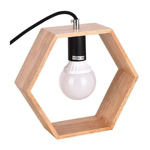 Lampe à poser design LED en bois aux formes géométriques Boti - vue 6 sur 5