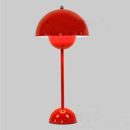 Lampe de bureau moderne LED en métal coloré avec abat-jour arrondi - vue 9 sur 8