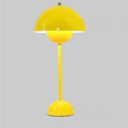 Lampe de bureau moderne LED en métal coloré avec abat-jour arrondi - vue 5 sur 8