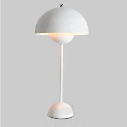 Lampe de bureau moderne LED en métal coloré avec abat-jour arrondi - vue 7 sur 8