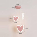 Suspension rose ou blanche LED avec des formes différentes pour les enfants