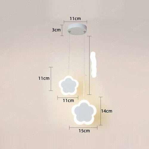 Suspension rose ou blanche LED avec des formes différentes pour les enfants - vue 10 sur 10