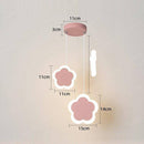 Suspension rose ou blanche LED avec des formes différentes pour les enfants