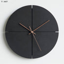 Horloge murale design ronde noire 30cm House