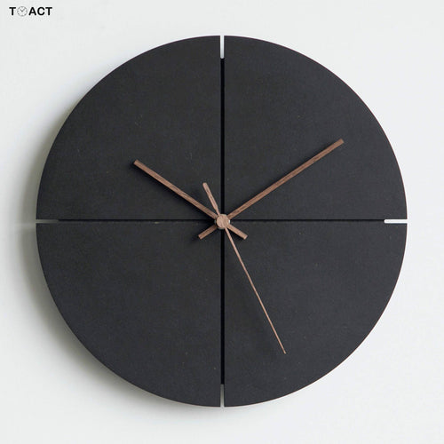 Horloge murale design ronde noire 30cm House - vue 5 sur 6