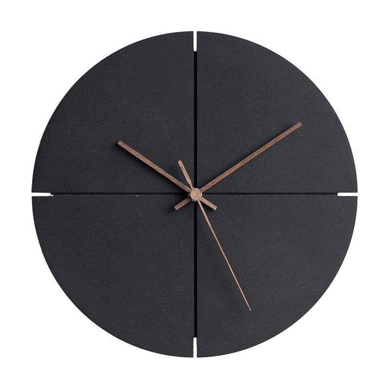 Horloge murale design ronde noire 30cm House - vue 6 sur 6
