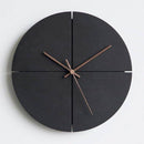 Horloge murale design ronde noire 30cm House