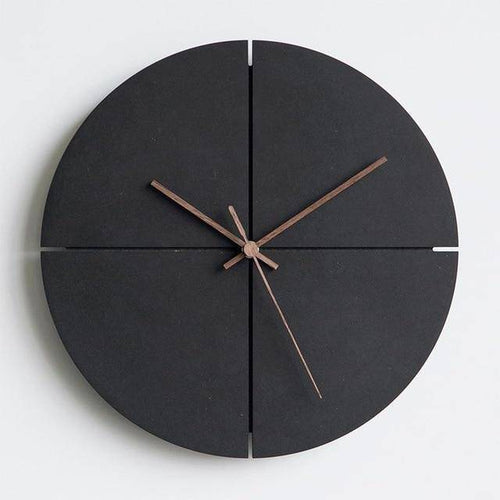 Horloge murale design ronde noire 30cm House