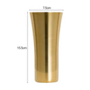 Vase design chromé gold Steel