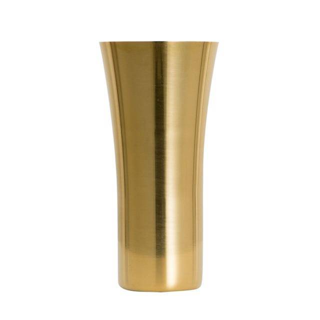 Vase design chromé gold Steel - vue 8 sur 9