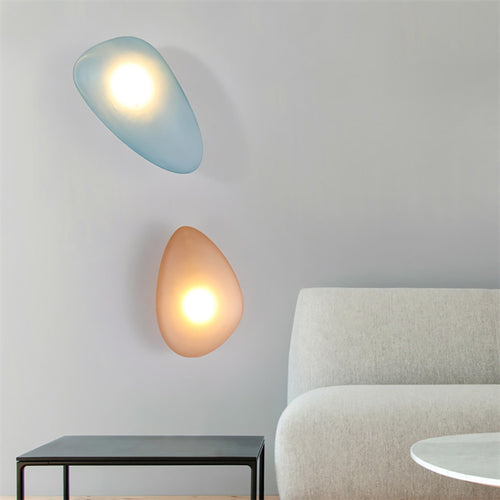 Applique murale design LED en forme de pierre colorée Manar - vue 7 sur 22