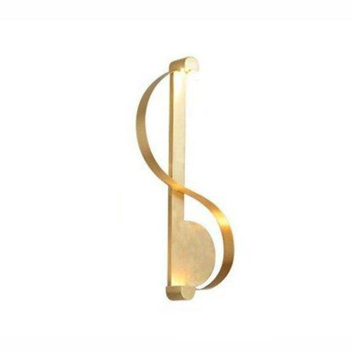 Applique murale design LED dorée style Moma