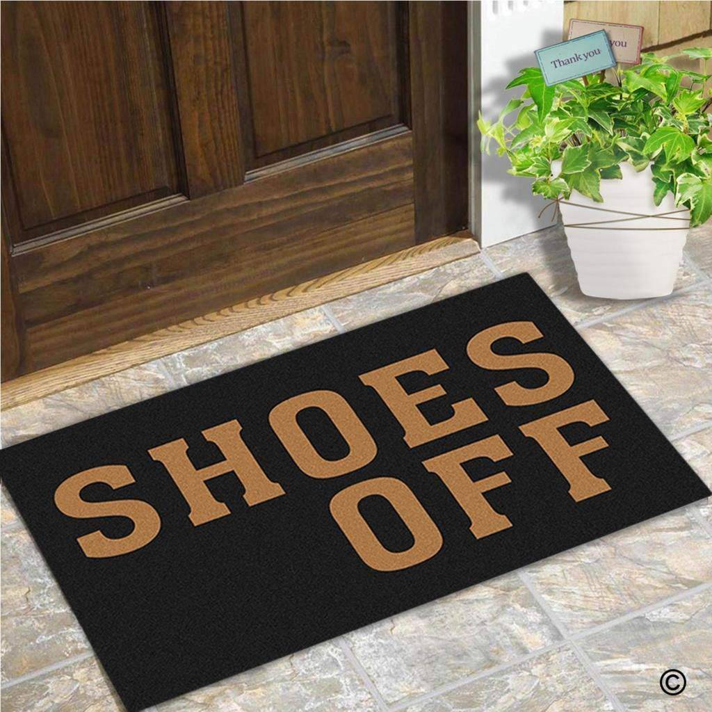 Paillasson rectangle shoes off Doormat - vue 2 sur 3