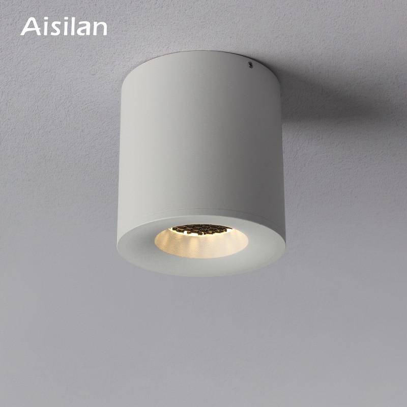 Spot design à LED cylindre en métal style Loft - vue 4 sur 6