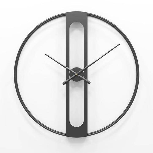 Horloge murale design rond en métal rétro 50cm Garden - vue 5 sur 6