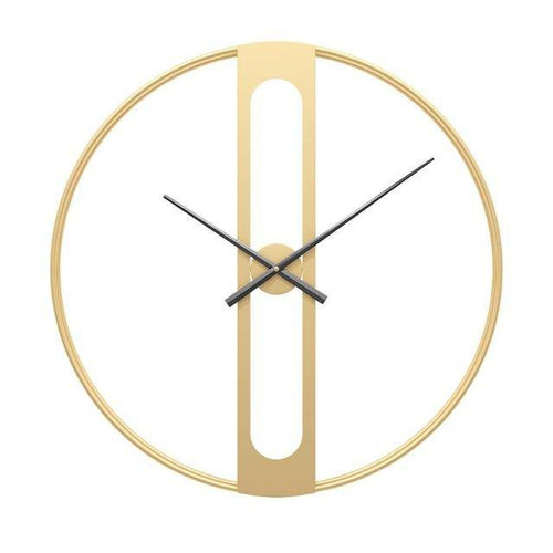 Horloge murale design rond en métal rétro 50cm Garden - vue 6 sur 6