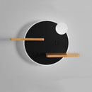 Applique murale moderne LED avec étagères en métal Olympea