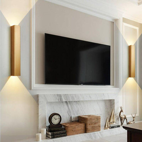 Applique murale design à LED en métal allongé coloré Loft - vue 3 sur 17