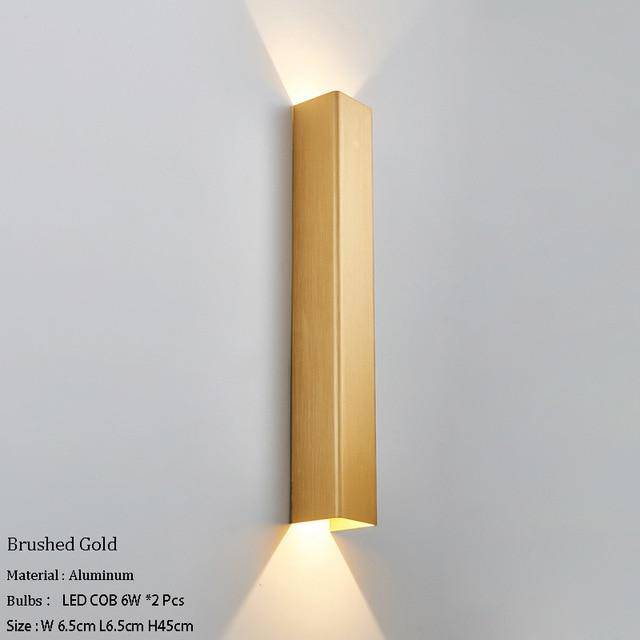 Applique murale design à LED en métal allongé coloré Loft - vue 6 sur 17