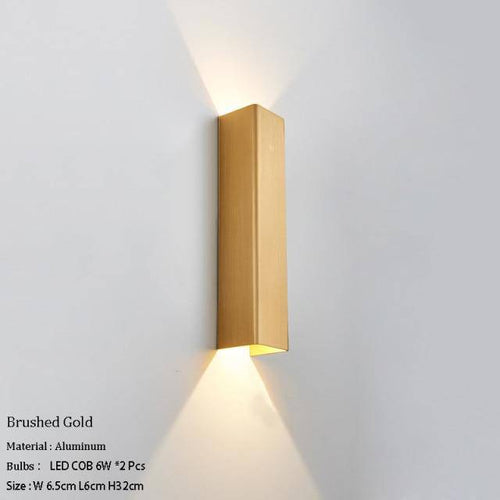 Applique murale design à LED en métal allongé coloré Loft - vue 14 sur 17