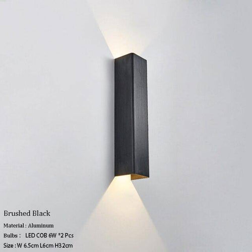 Applique murale design à LED en métal allongé coloré Loft - vue 8 sur 17