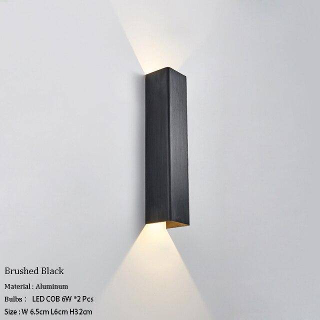 Applique murale design à LED en métal allongé coloré Loft - vue 7 sur 17