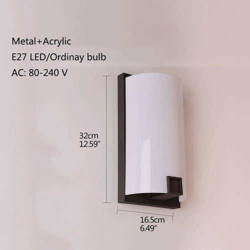 Applique murale moderne à LED demi-cylindre Bedroom - vue 8 sur 7