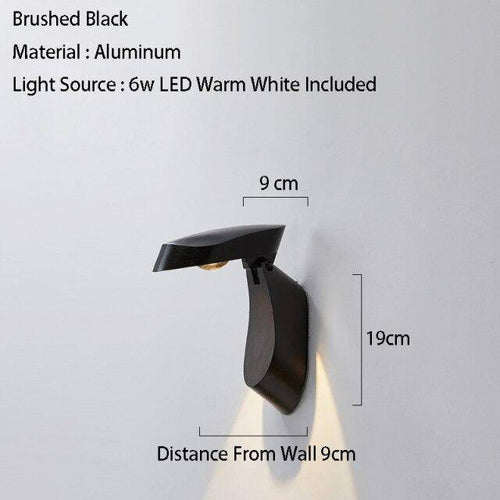 Applique murale design à LED avec abat-jour en métal géométrique Loft - vue 7 sur 10