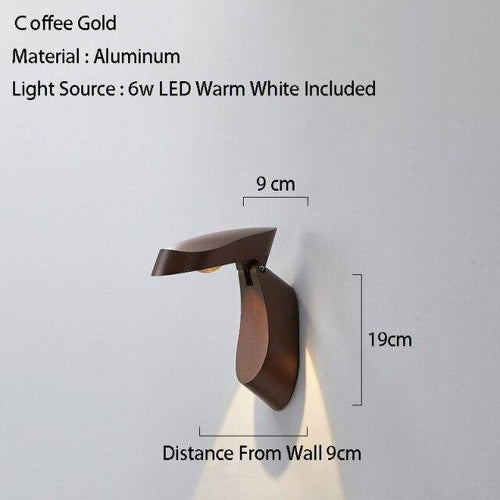 Applique murale design à LED avec abat-jour en métal géométrique Loft - vue 6 sur 10