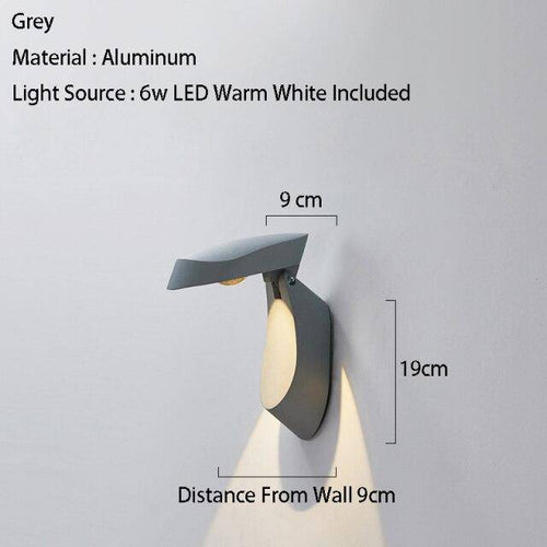 Applique murale design à LED avec abat-jour en métal géométrique Loft - vue 10 sur 10