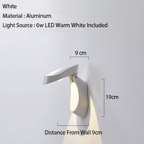 Applique murale design à LED avec abat-jour en métal géométrique Loft - vue 9 sur 10