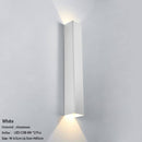 Applique murale design à LED en métal allongé coloré Loft