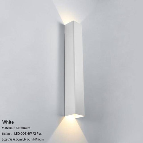 Applique murale design à LED en métal allongé coloré Loft - vue 12 sur 17