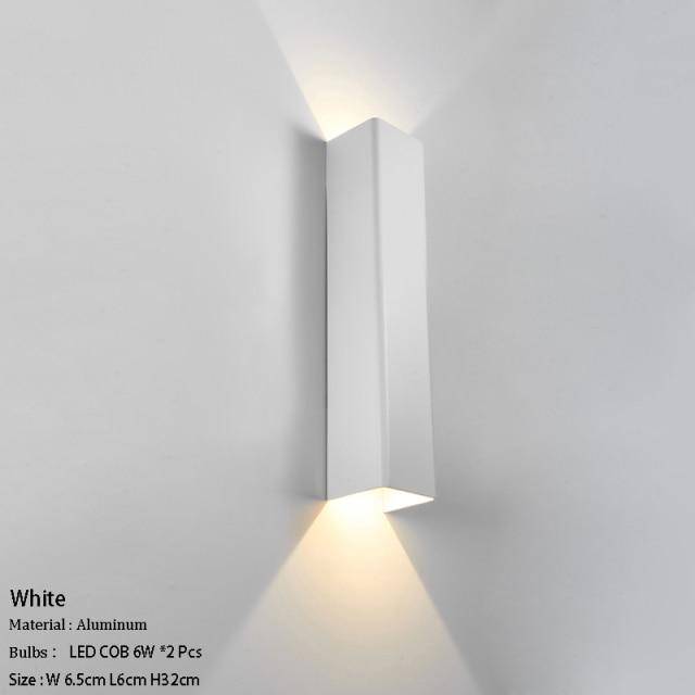 Applique murale design à LED en métal allongé coloré Loft - vue 9 sur 17