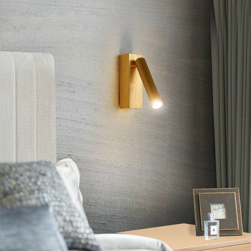 Applique murale design à LED en métal avec cylindre style Hotel - vue 3 sur 11