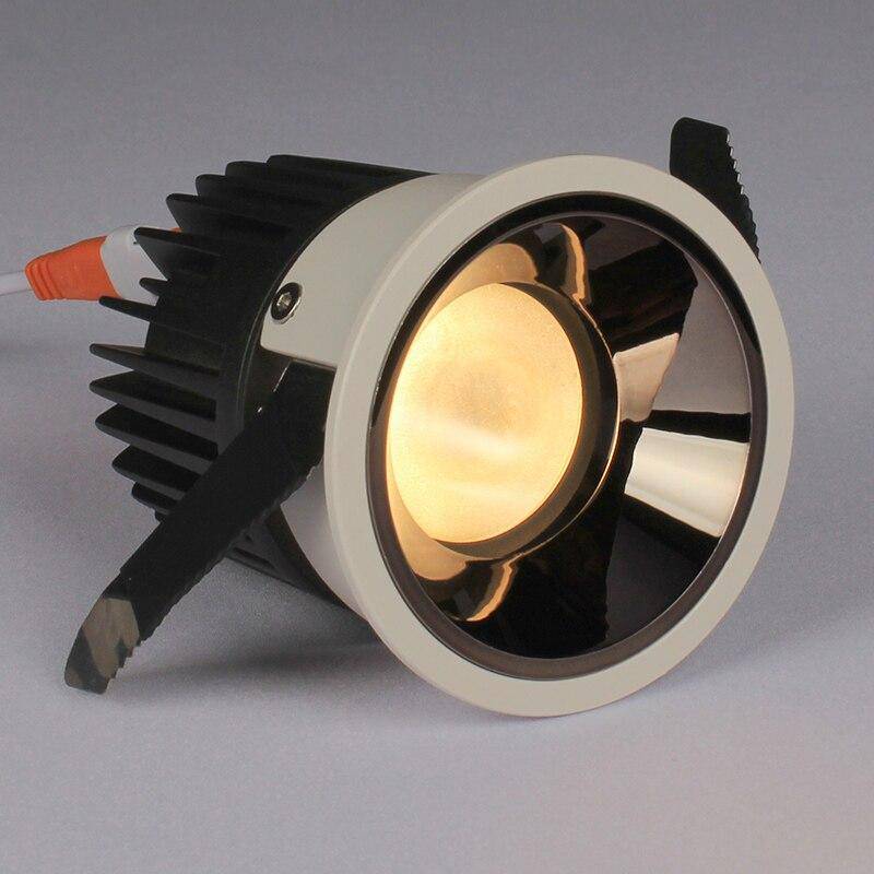 Spot design encastré LED en aluminium effet cuivré - vue 3 sur 4