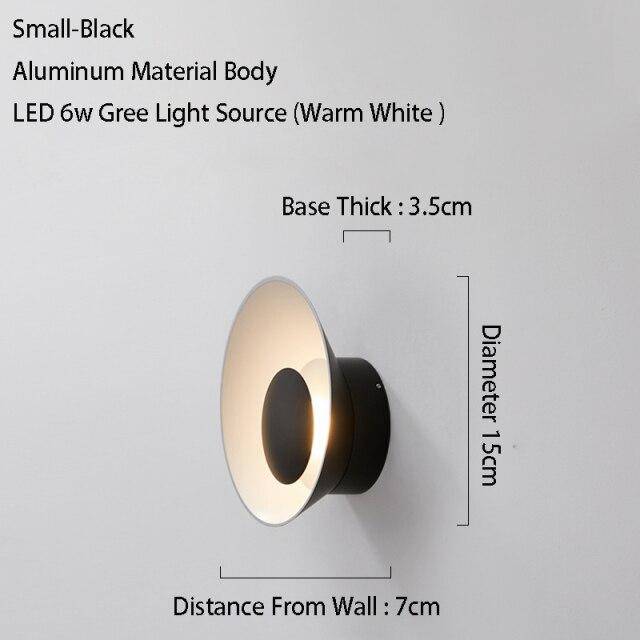 Applique murale design à LED avec coupe en métal coloré Loft - vue 19 sur 26