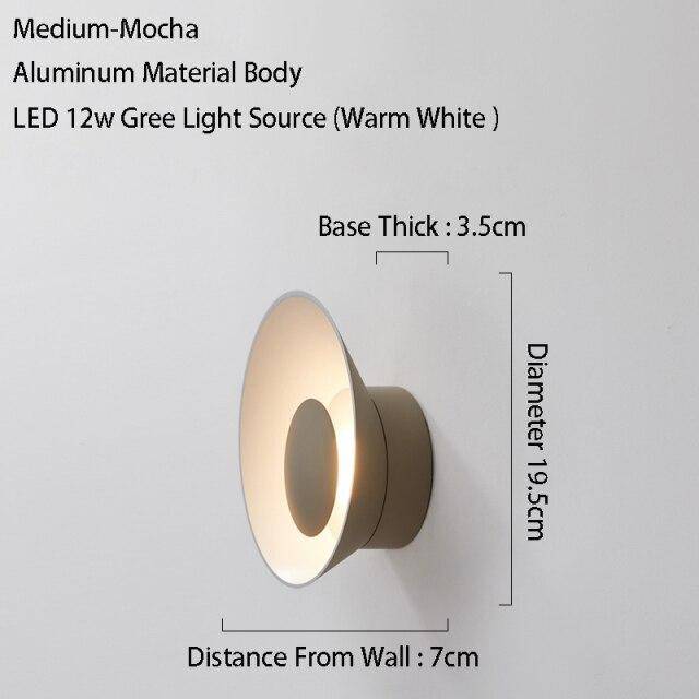 Applique murale design à LED avec coupe en métal coloré Loft - vue 16 sur 26