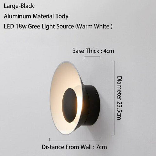 Applique murale design à LED avec coupe en métal coloré Loft - vue 16 sur 26