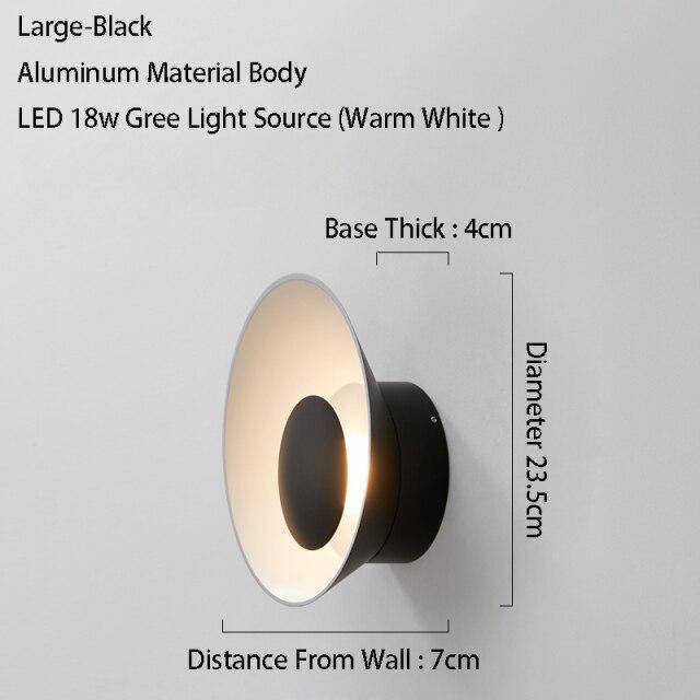 Applique murale design à LED avec coupe en métal coloré Loft - vue 15 sur 26
